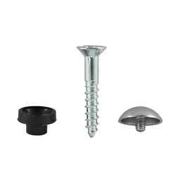 TIMCO Mirror Screws Dome Head Chrome - 8 x 1 1/4
